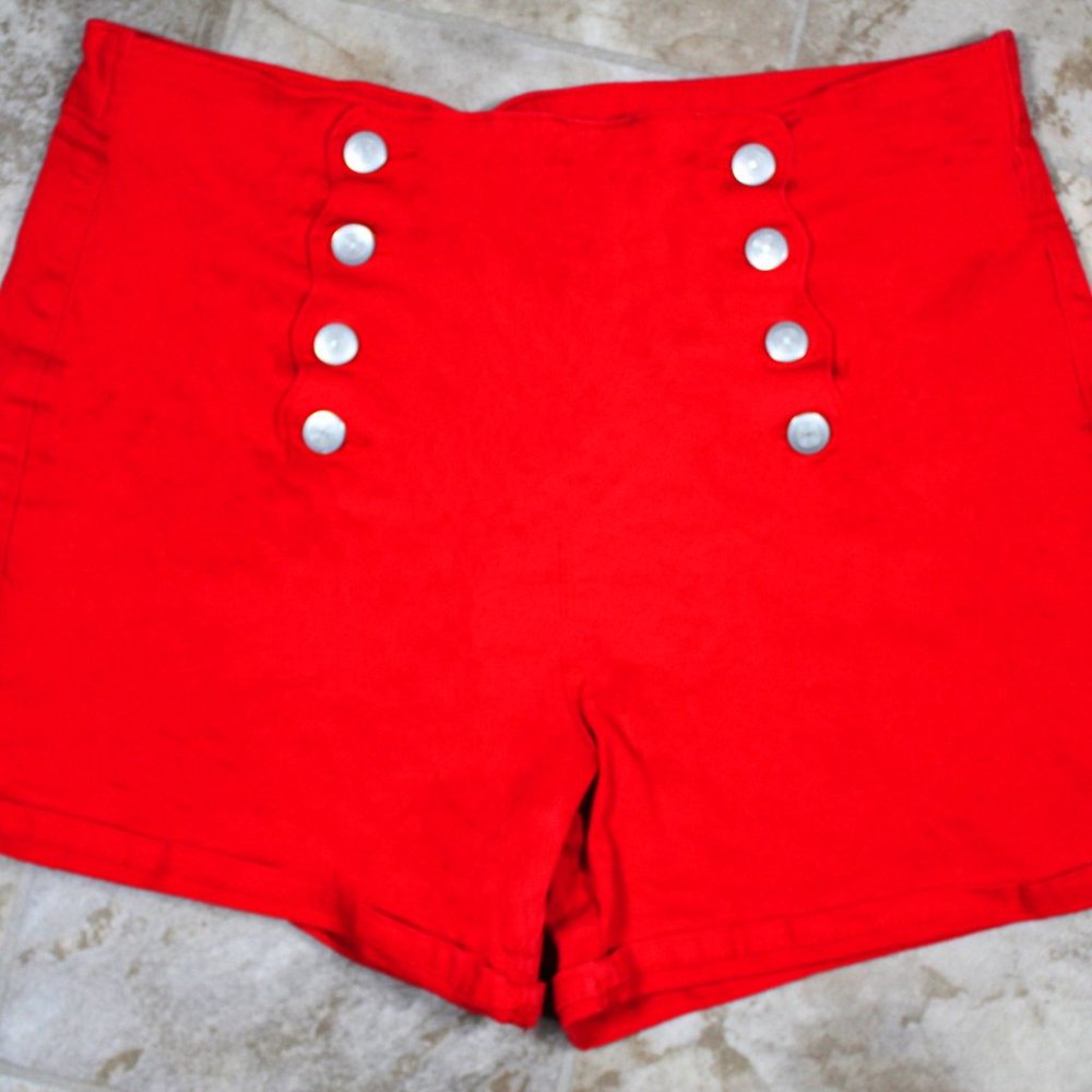 Red Sailor Shorts